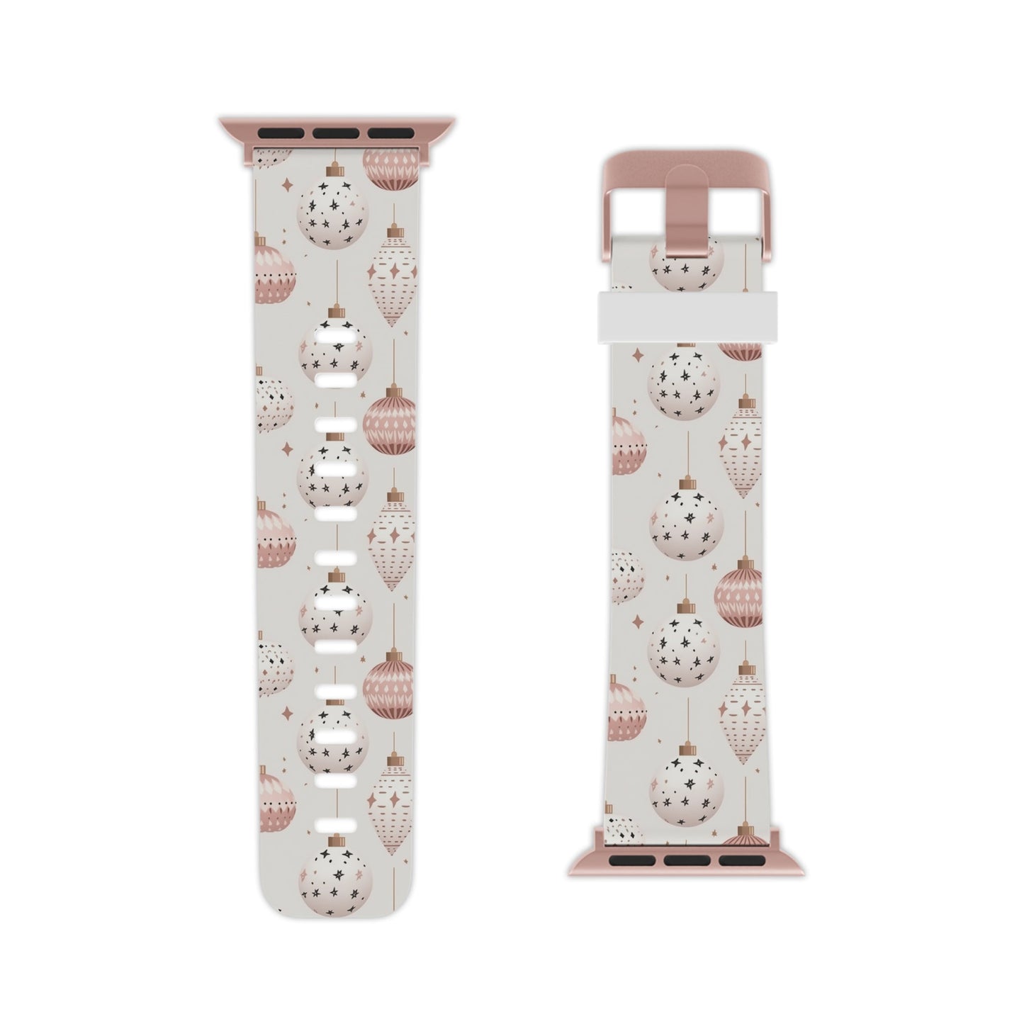  Blush Pink Holiday Ornaments Apple Watch Band - BOGO Cases