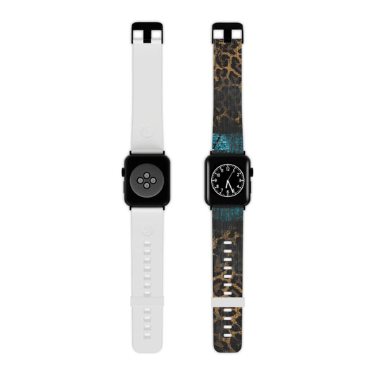  Boho Leopard and Turquoise Apple Watch Band - BOGO Cases