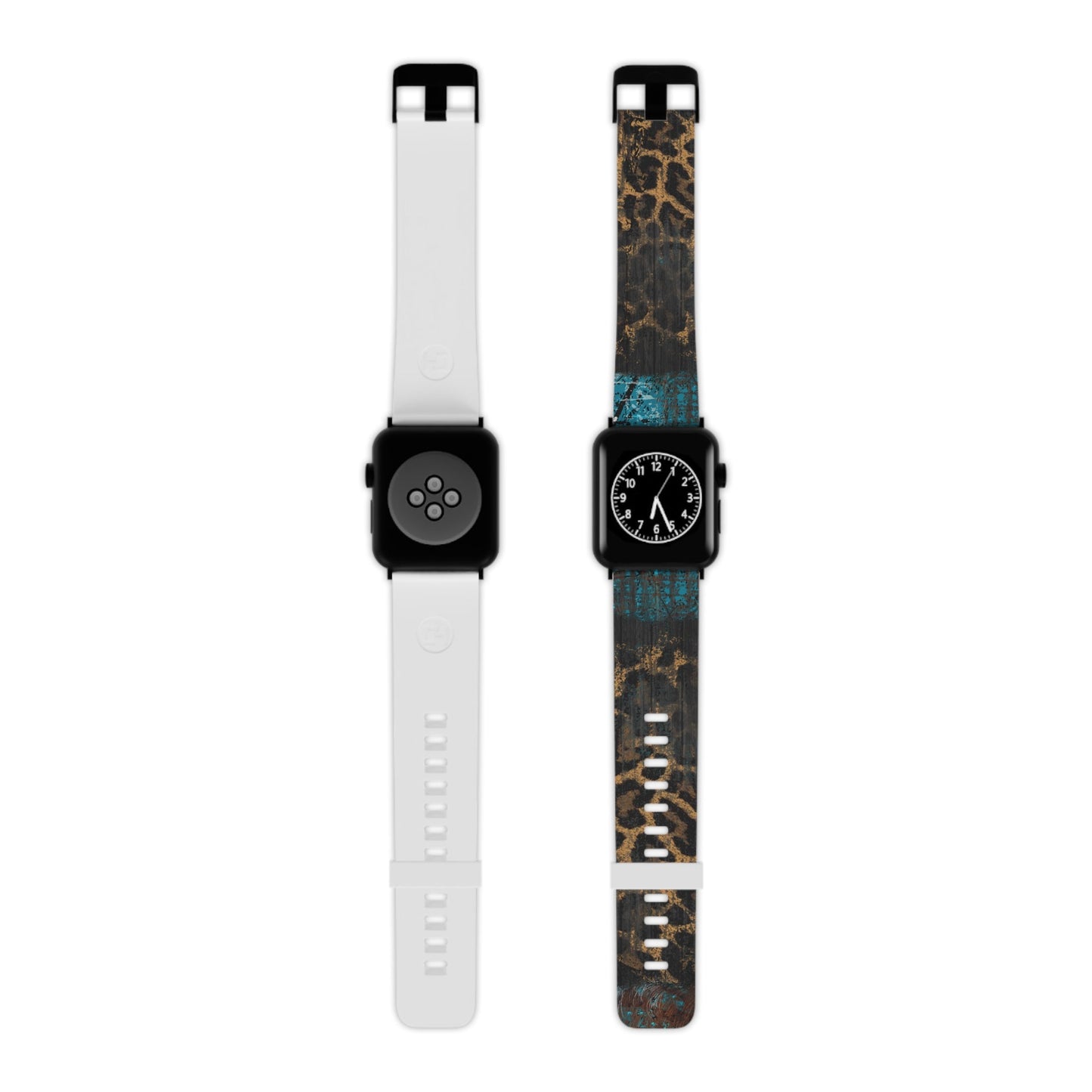  Boho Leopard and Turquoise Apple Watch Band - BOGO Cases