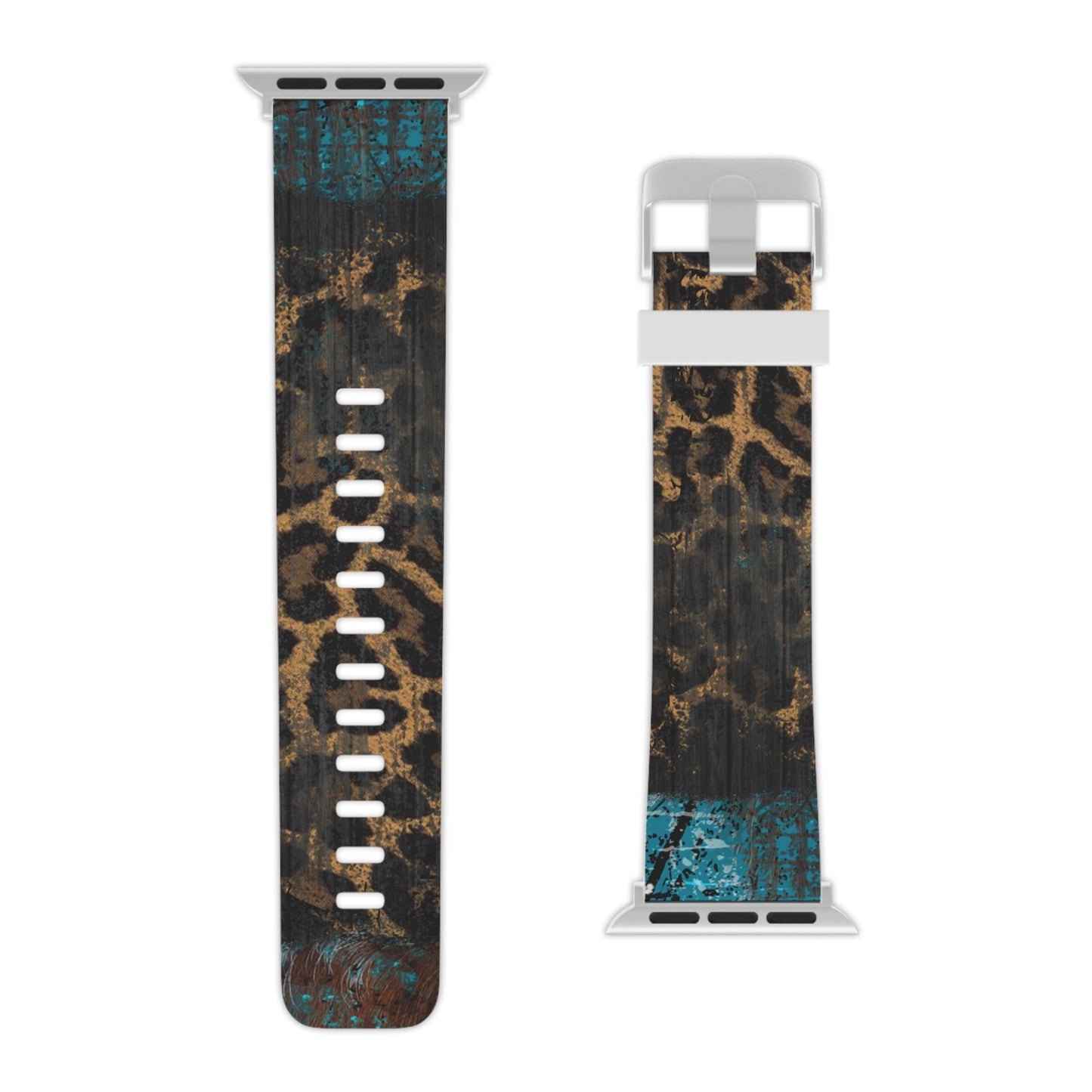  Boho Leopard and Turquoise Apple Watch Band - BOGO Cases