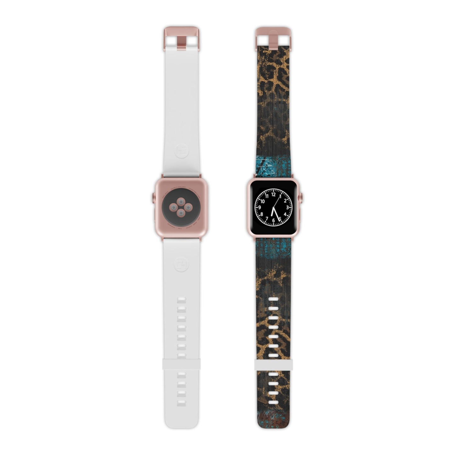  Boho Leopard and Turquoise Apple Watch Band - BOGO Cases