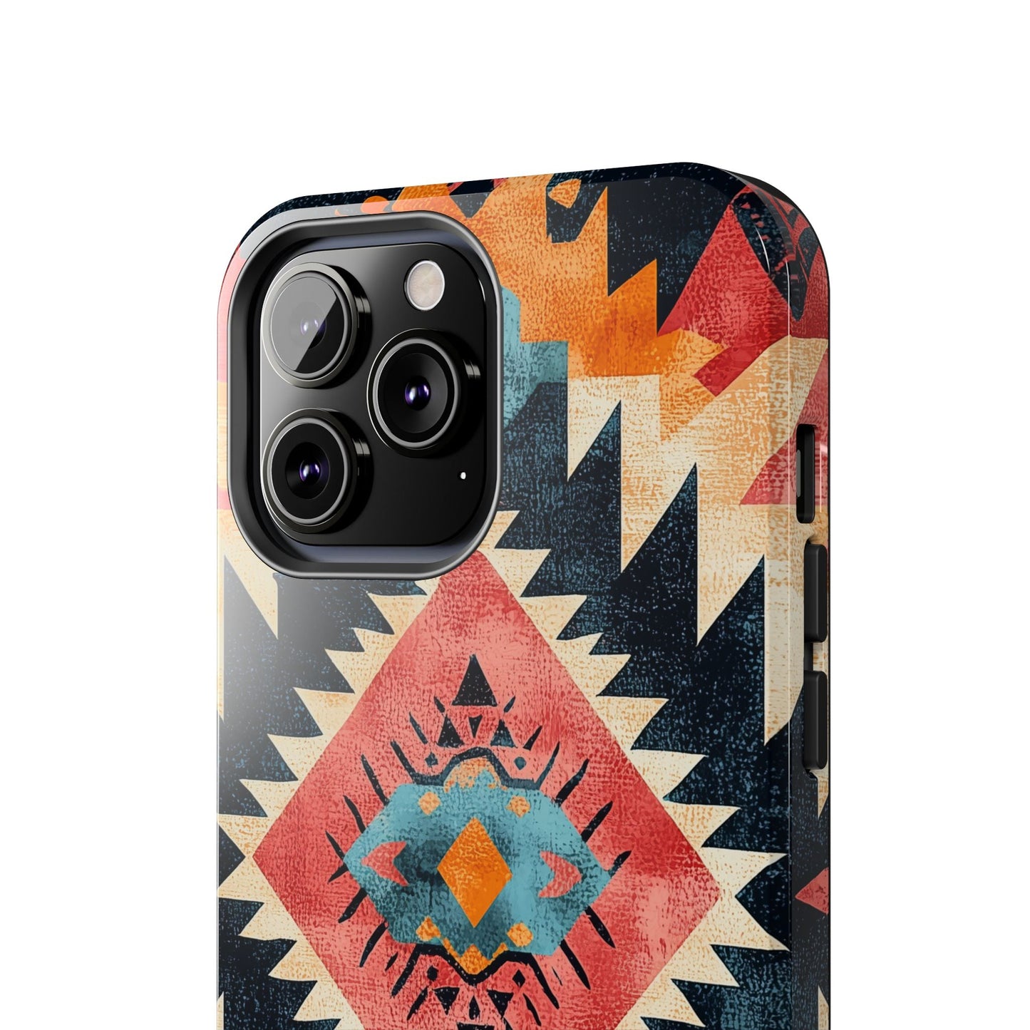 Bold Aztec Pattern Tough iPhone Case – Vibrant Geometric Design, Dual - Layer Protection - BOGO Cases