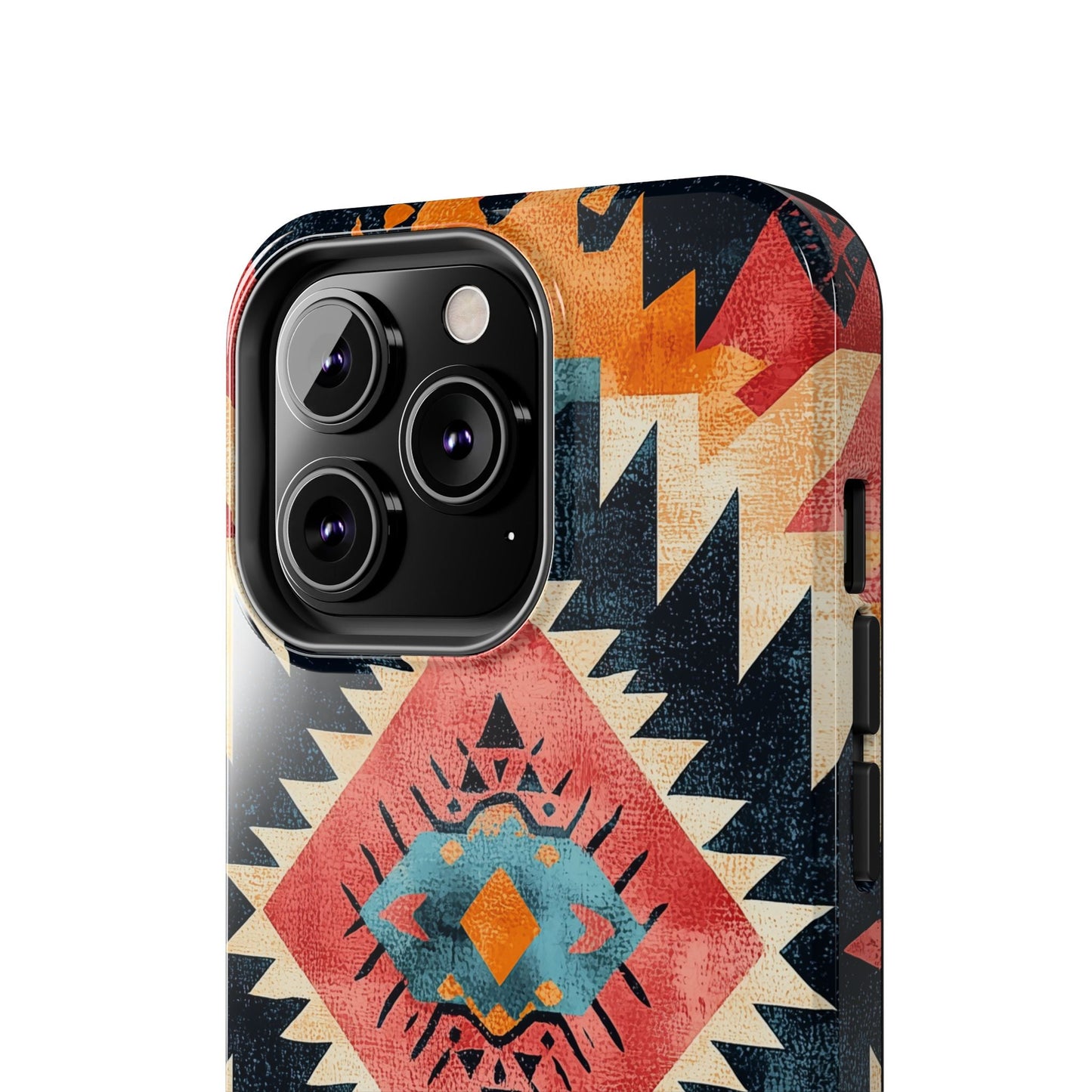 Bold Aztec Pattern Tough iPhone Case – Vibrant Geometric Design, Dual - Layer Protection - BOGO Cases