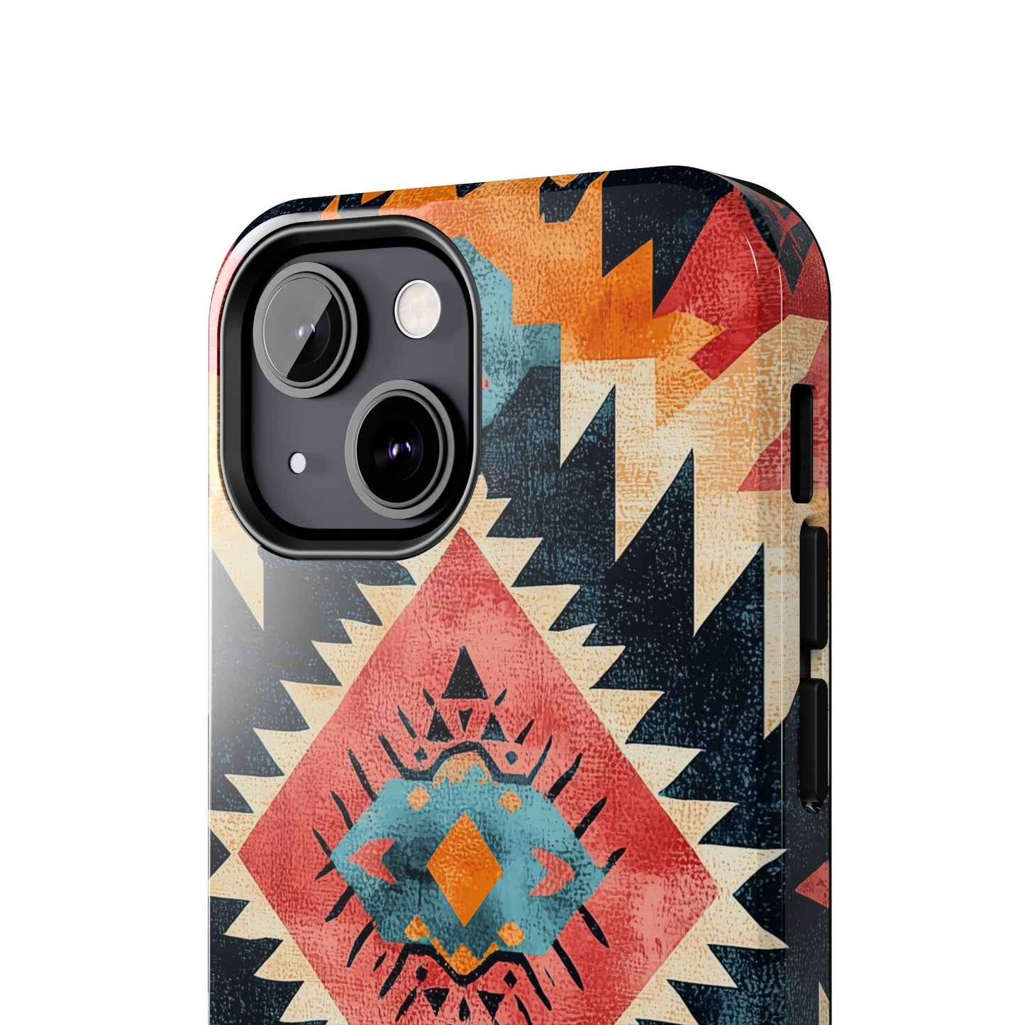 Bold Aztec Pattern Tough iPhone Case – Vibrant Geometric Design, Dual - Layer Protection - BOGO Cases