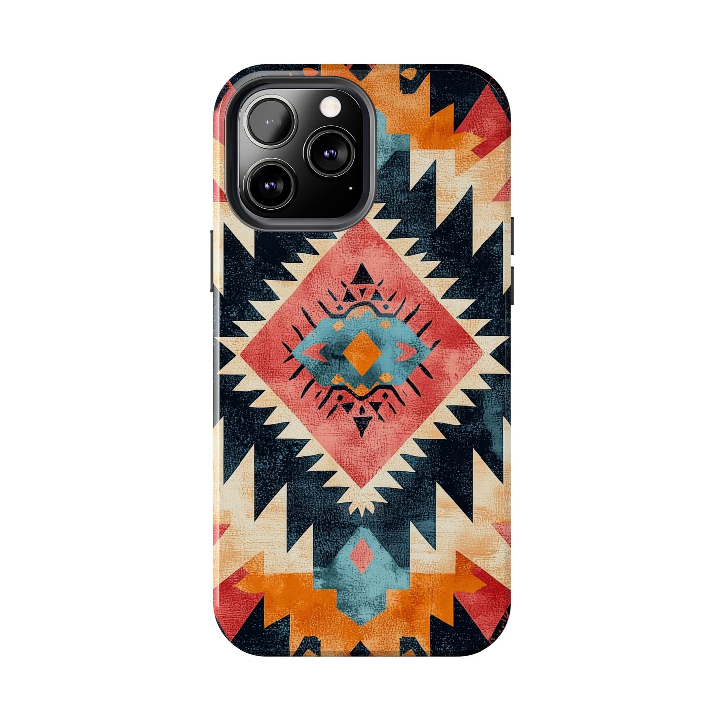 Bold Aztec Pattern Tough iPhone Case – Vibrant Geometric Design, Dual - Layer Protection - BOGO Cases