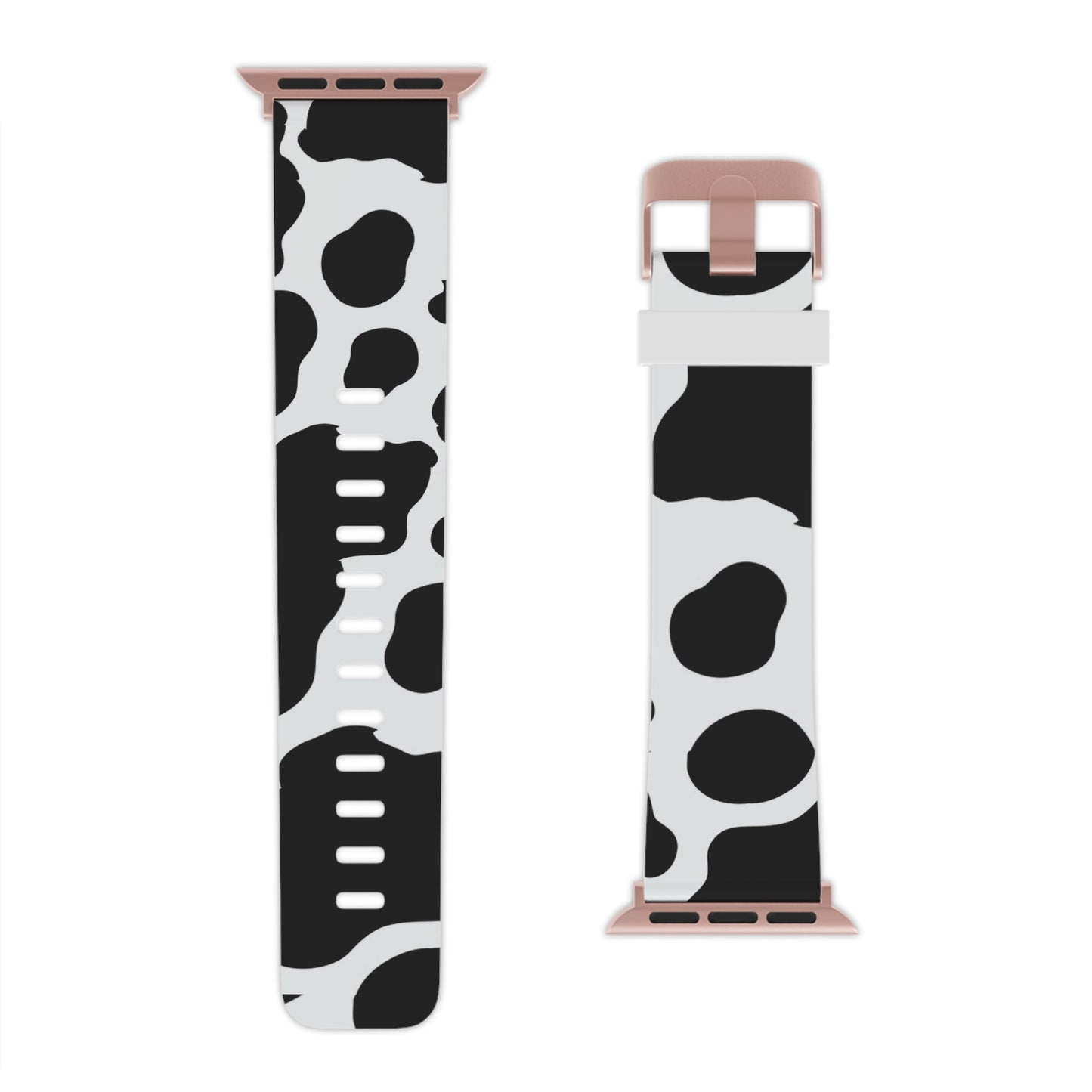  Bold Black and White Cow Apple Watch Band - BOGO Cases