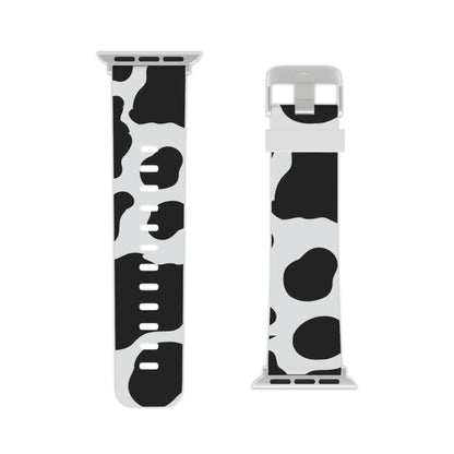  Bold Black and White Cow Apple Watch Band - BOGO Cases