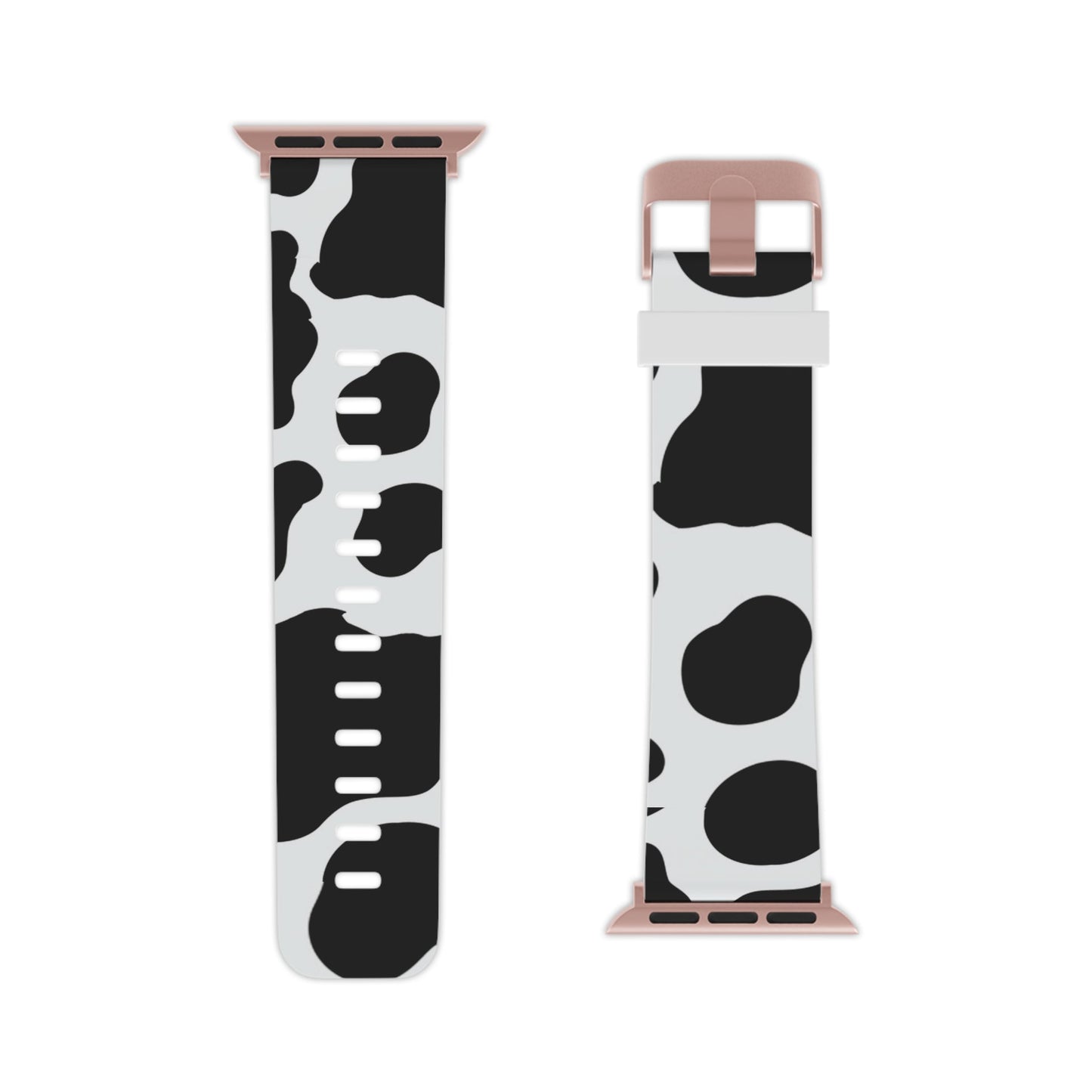  Bold Black and White Cow Apple Watch Band - BOGO Cases