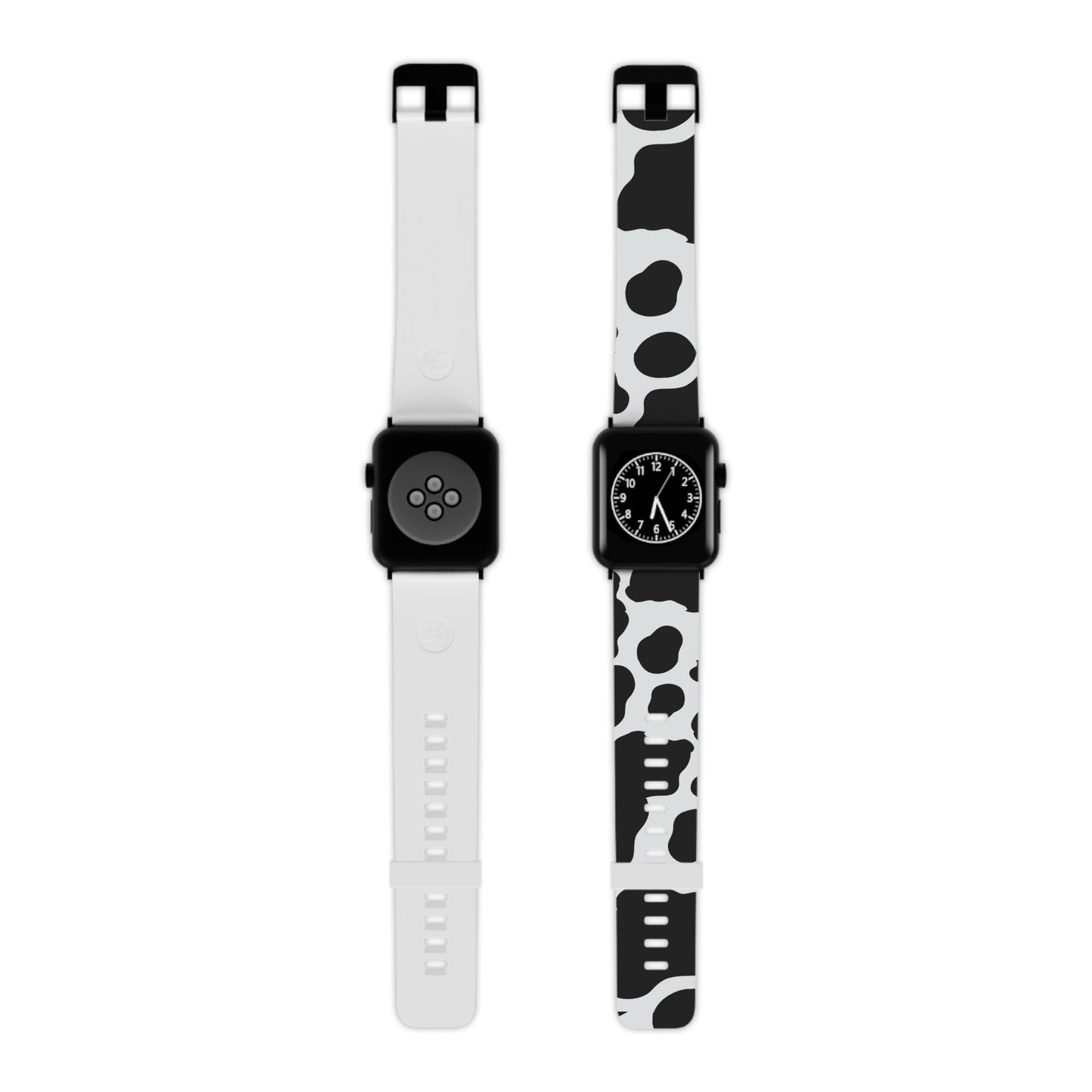  Bold Black and White Cow Apple Watch Band - BOGO Cases