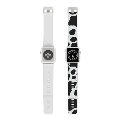  Bold Black and White Cow Apple Watch Band - BOGO Cases