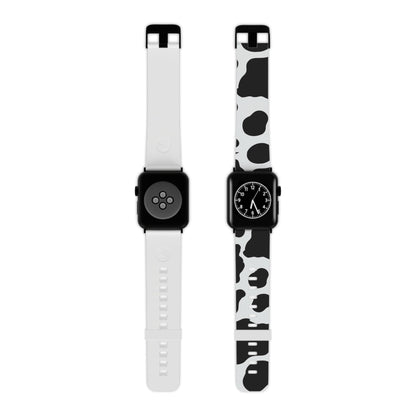  Bold Black and White Cow Apple Watch Band - BOGO Cases