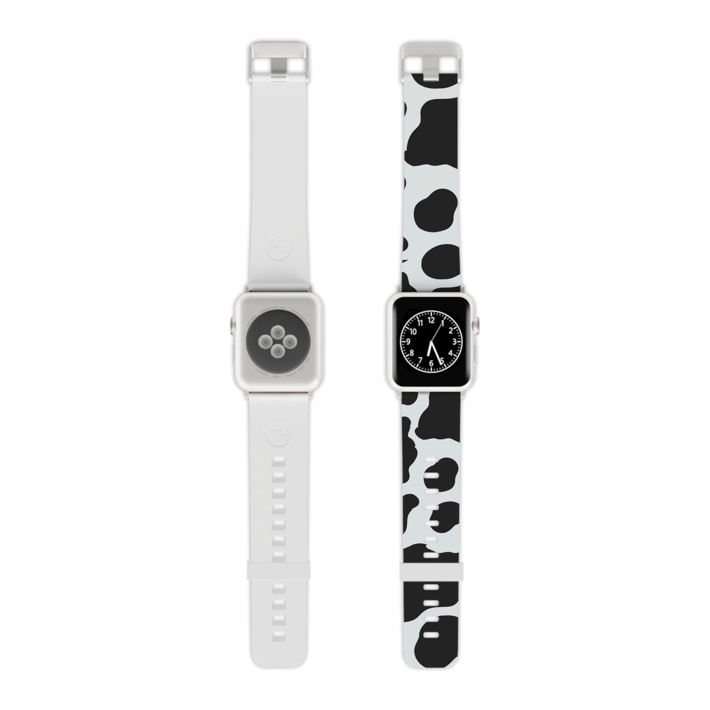  Bold Black and White Cow Apple Watch Band - BOGO Cases