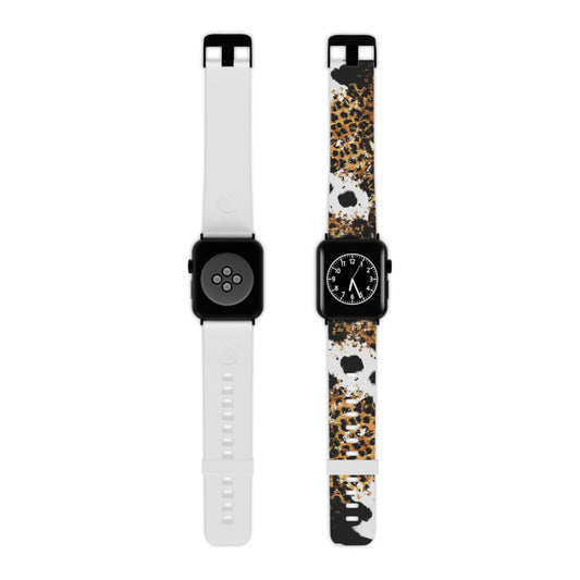 Bold Leopard Ink Splash Apple Watch Band - BOGO Cases