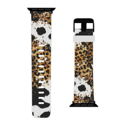 Bold Leopard Ink Splash Apple Watch Band - BOGO Cases