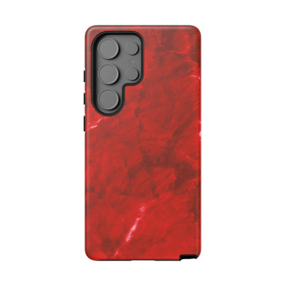 Bold Red Marble Samsung Galaxy Case – Luxe Modern Design with Vibrant Finish - BOGO Cases