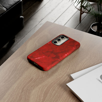 Bold Red Marble Samsung Galaxy Case – Luxe Modern Design with Vibrant Finish - BOGO Cases