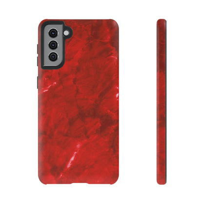Bold Red Marble Samsung Galaxy Case – Luxe Modern Design with Vibrant Finish - BOGO Cases