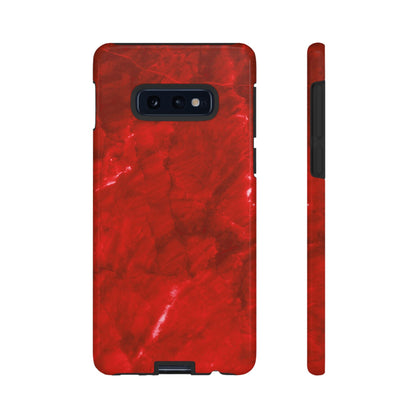 Bold Red Marble Samsung Galaxy Case – Luxe Modern Design with Vibrant Finish - BOGO Cases