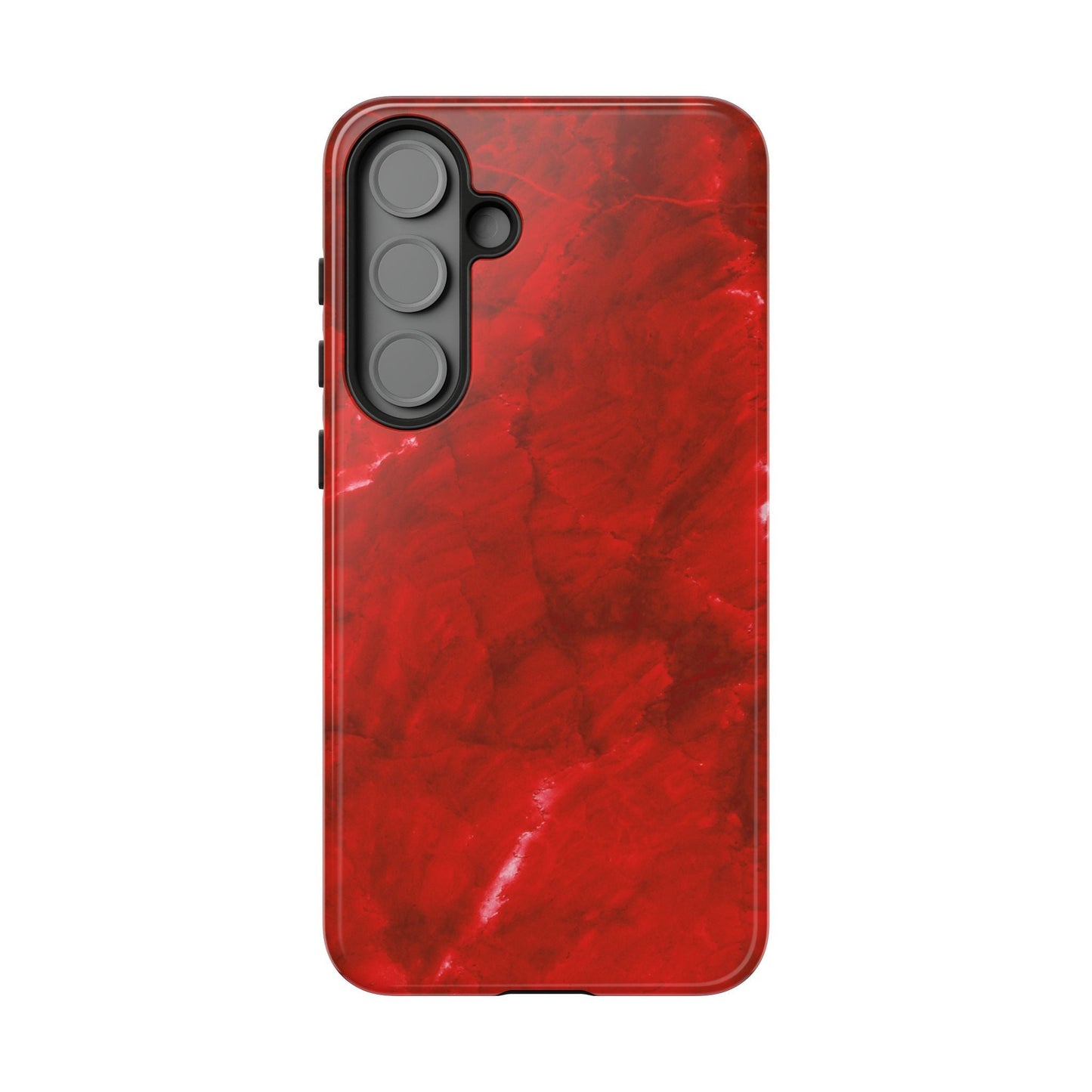 Bold Red Marble Samsung Galaxy Case – Luxe Modern Design with Vibrant Finish - BOGO Cases