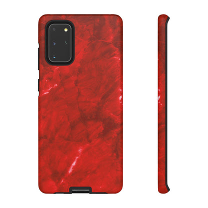 Bold Red Marble Samsung Galaxy Case – Luxe Modern Design with Vibrant Finish - BOGO Cases