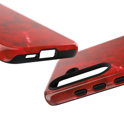 Bold Red Marble Samsung Galaxy Case – Luxe Modern Design with Vibrant Finish - BOGO Cases
