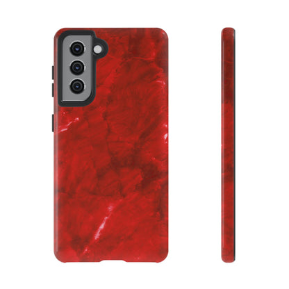 Bold Red Marble Samsung Galaxy Case – Luxe Modern Design with Vibrant Finish - BOGO Cases