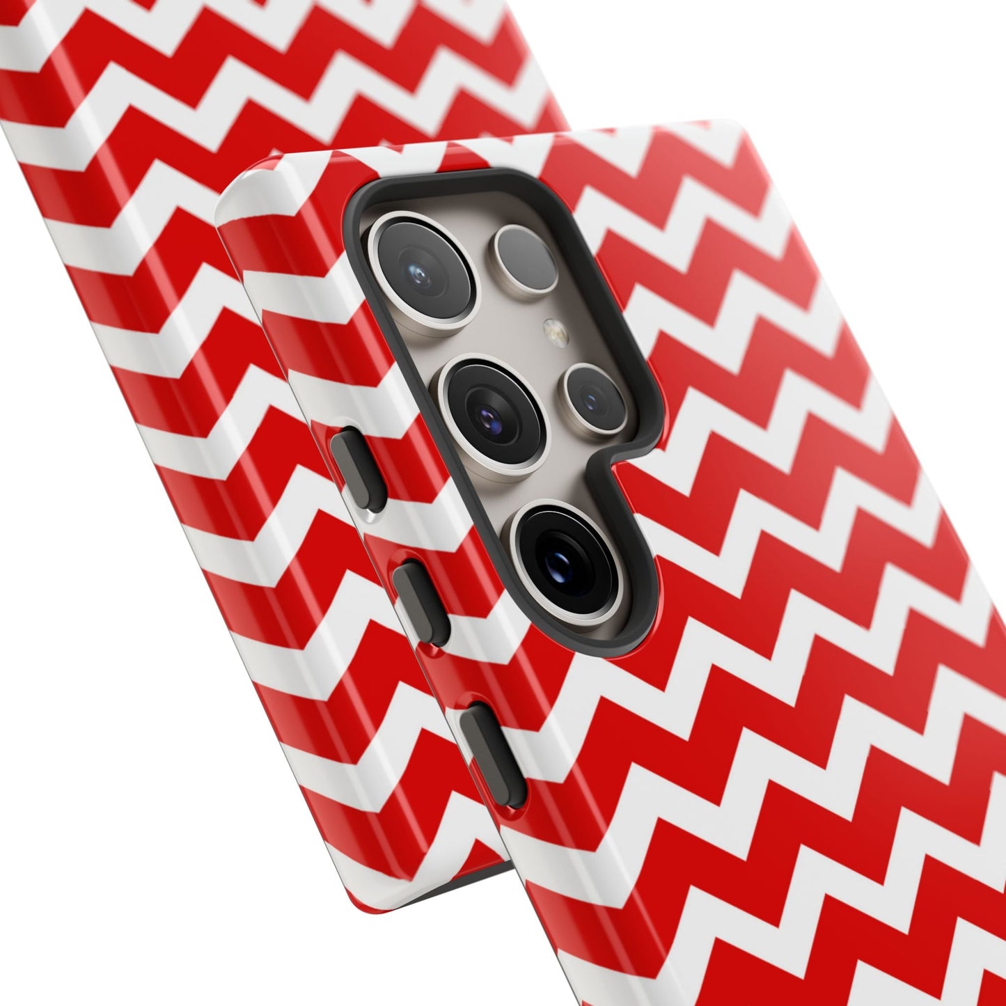 Bold Red & White Chevron – Modern Geometric Samsung Galaxy Case - BOGO Cases