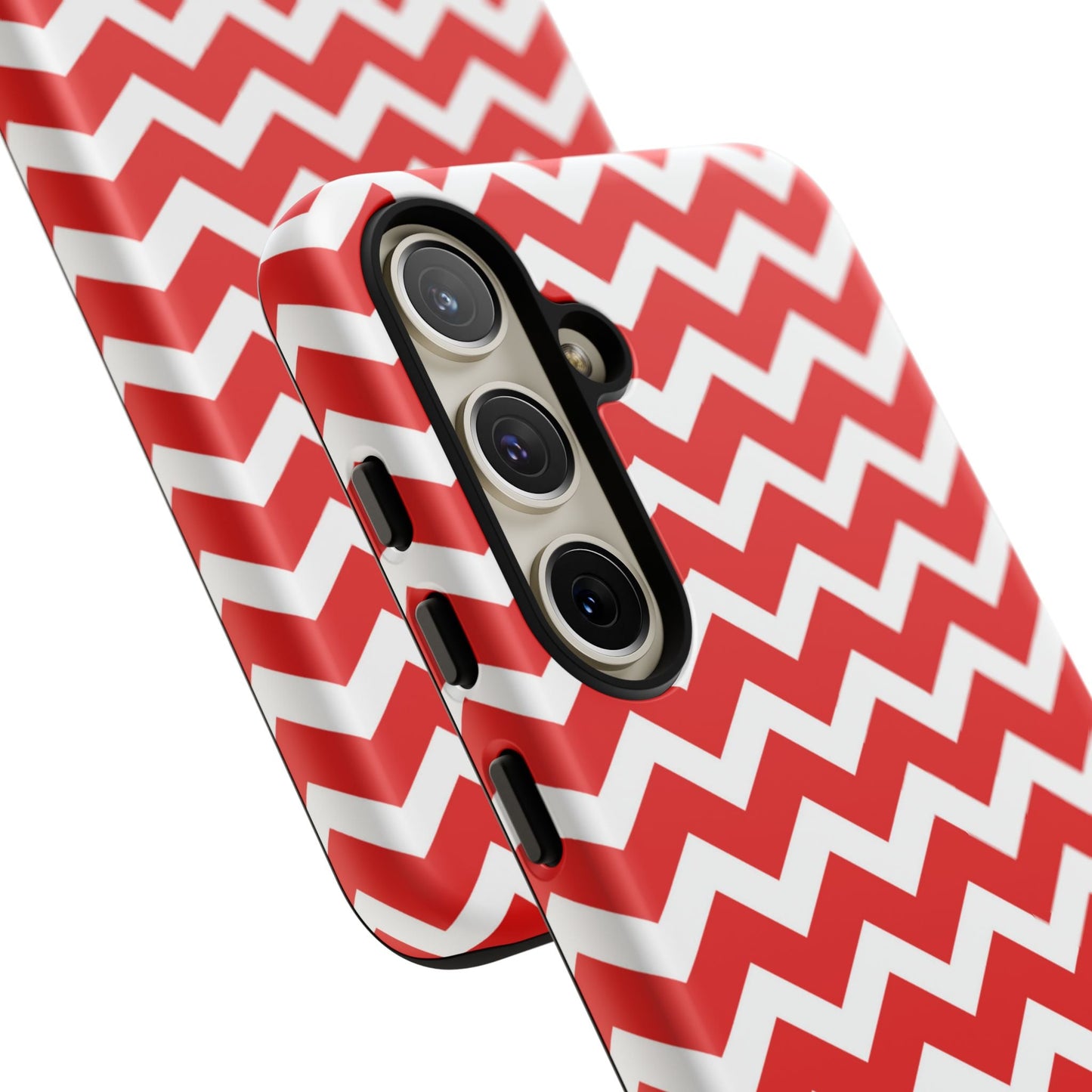 Bold Red & White Chevron – Modern Geometric Samsung Galaxy Case - BOGO Cases