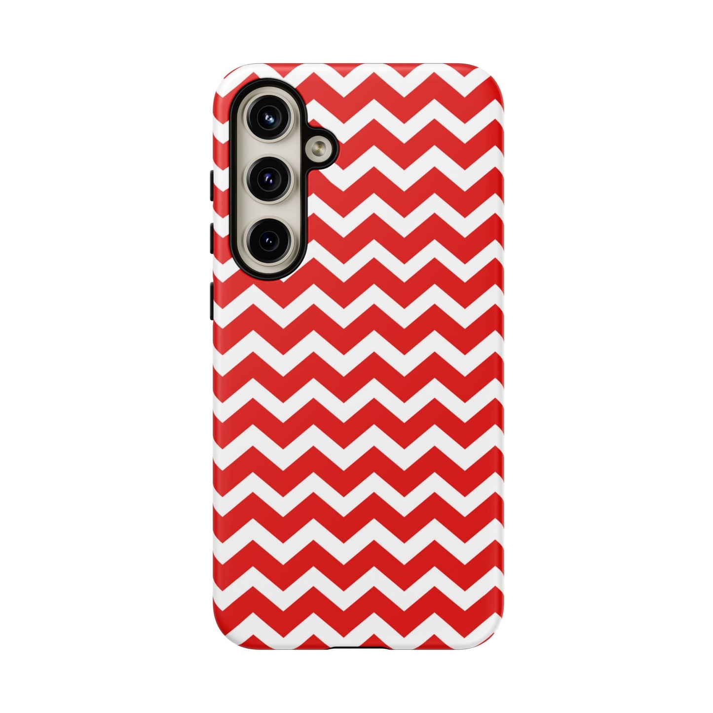 Bold Red & White Chevron – Modern Geometric Samsung Galaxy Case - BOGO Cases