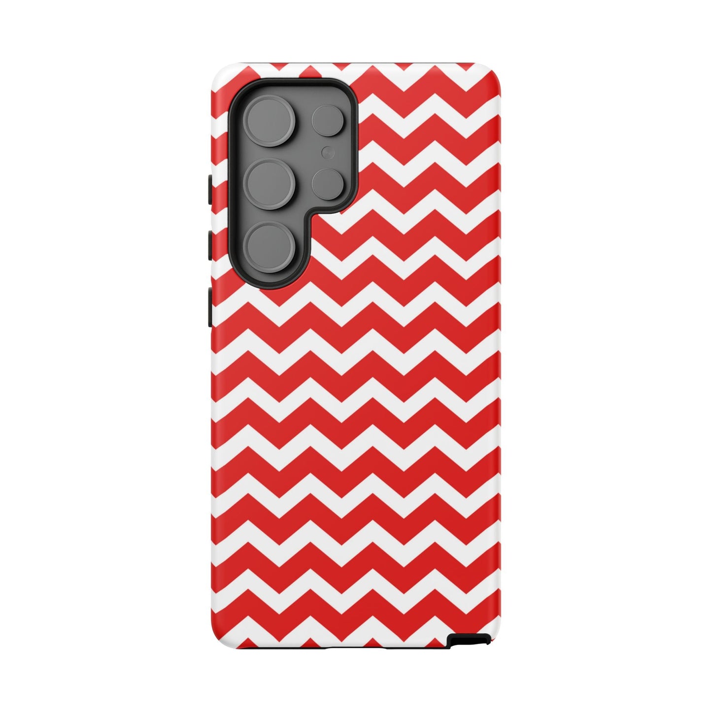 Bold Red & White Chevron – Modern Geometric Samsung Galaxy Case - BOGO Cases