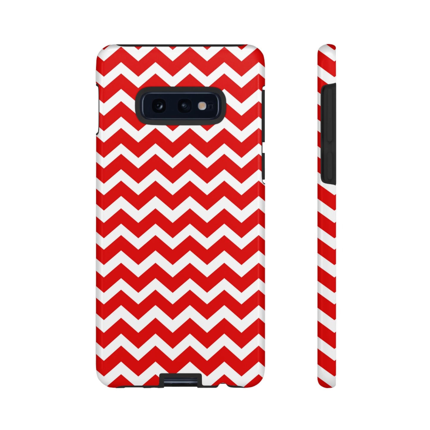Bold Red & White Chevron – Modern Geometric Samsung Galaxy Case - BOGO Cases