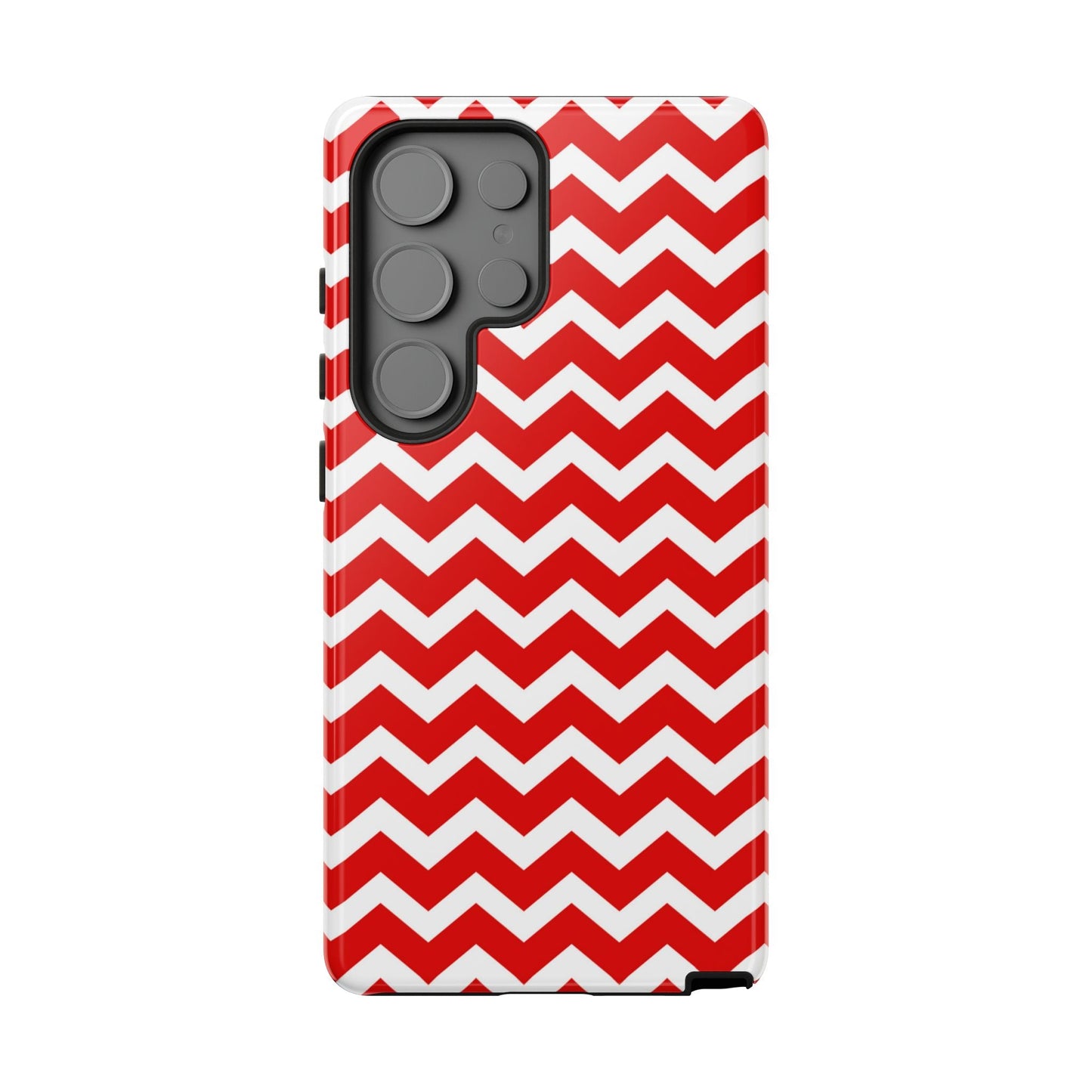Bold Red & White Chevron – Modern Geometric Samsung Galaxy Case - BOGO Cases