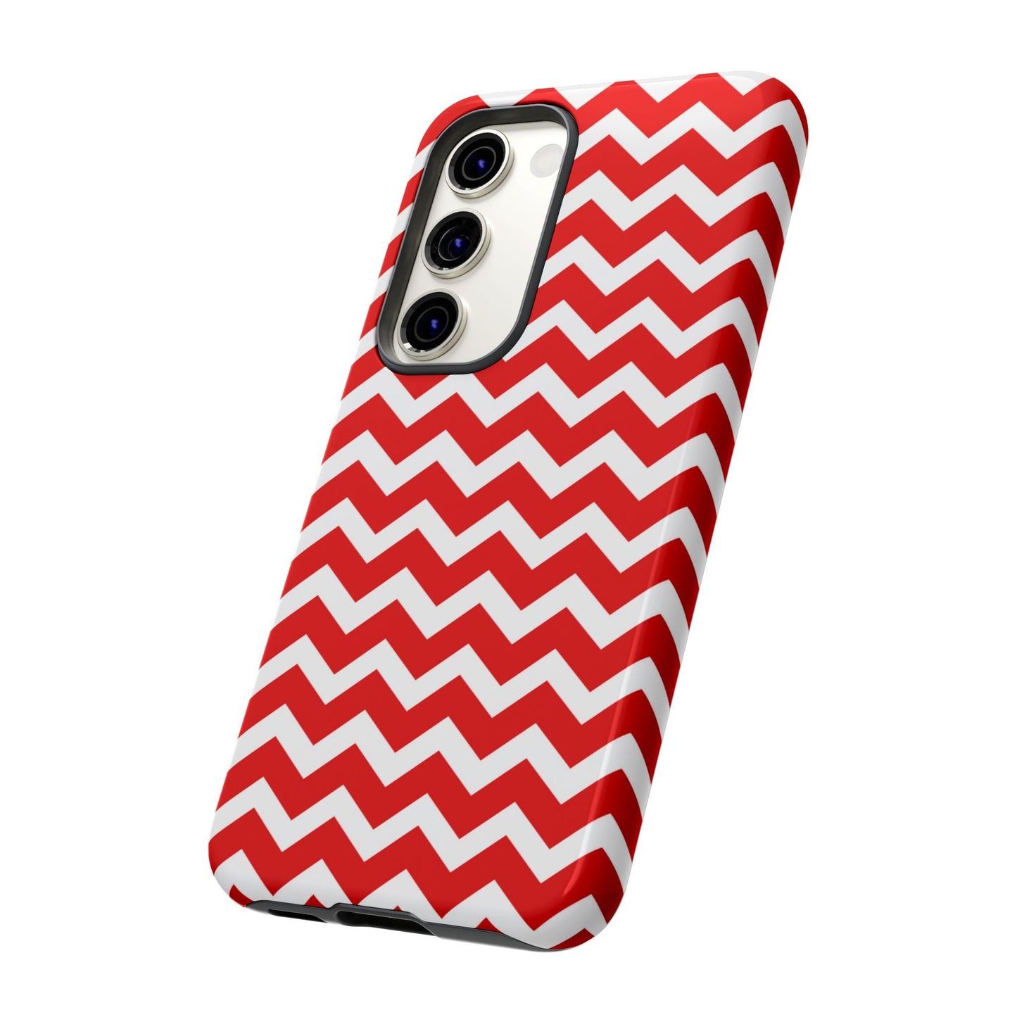 Bold Red & White Chevron – Modern Geometric Samsung Galaxy Case - BOGO Cases