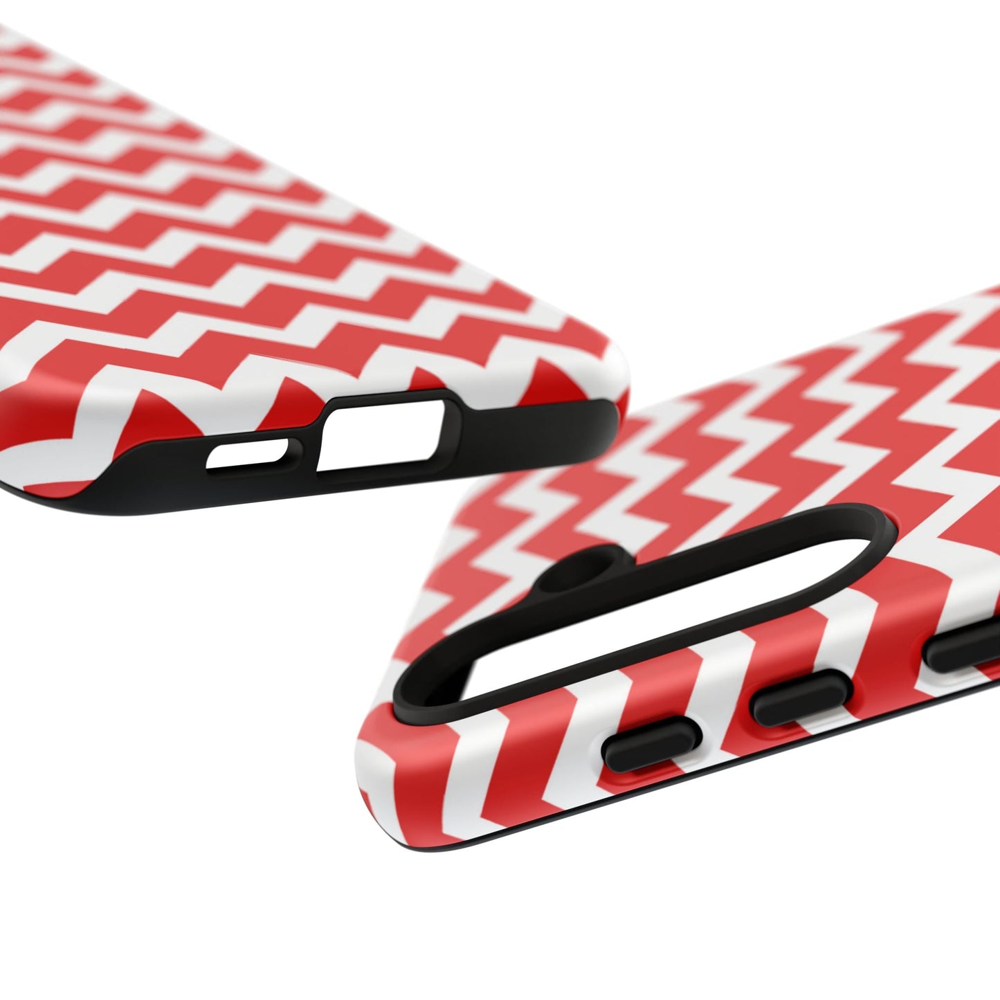 Bold Red & White Chevron – Modern Geometric Samsung Galaxy Case - BOGO Cases