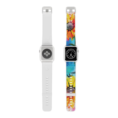 Bold Watercolor Sunflowers Apple Watch Band - BOGO Cases