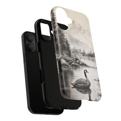 Canadian Goose Phone Case - Charcoal Sketch Design! - BOGO Cases