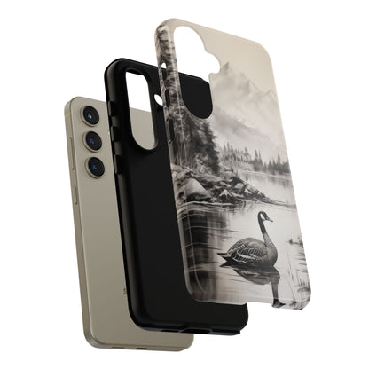 Canadian Goose Phone Case - Charcoal Sketch Design! - BOGO Cases