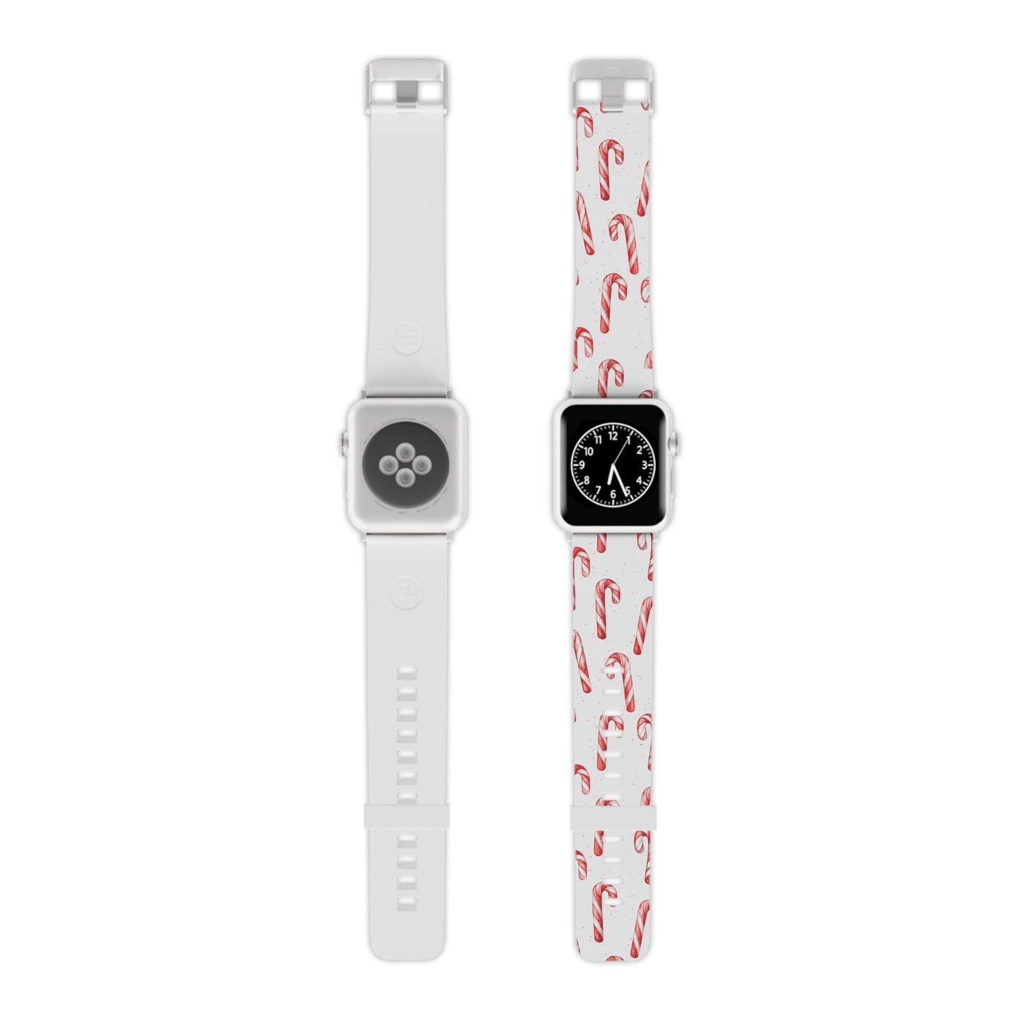 Candy Cane Christmas Pattern Apple Watch Band - BOGO Cases