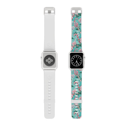 Candy Cane & Peppermint Holiday Delight Apple Watch Band - BOGO Cases