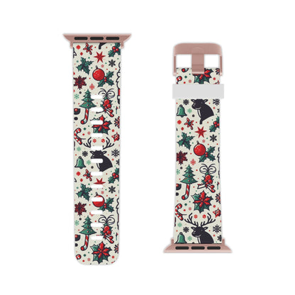 Cartoon Christmas Cheer Apple Watch Band - BOGO Cases