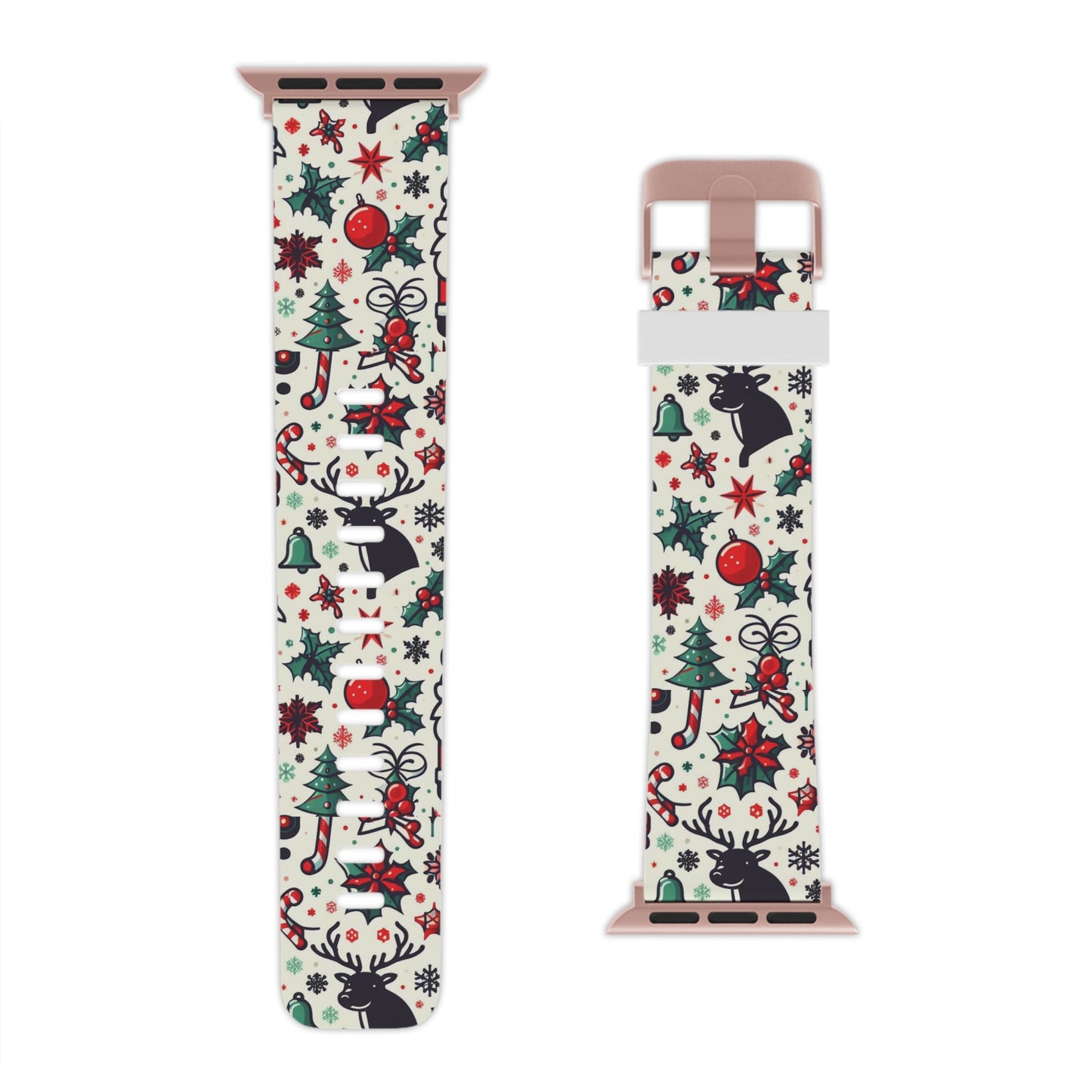 Cartoon Christmas Cheer Apple Watch Band - BOGO Cases