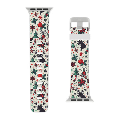 Cartoon Christmas Cheer Apple Watch Band - BOGO Cases
