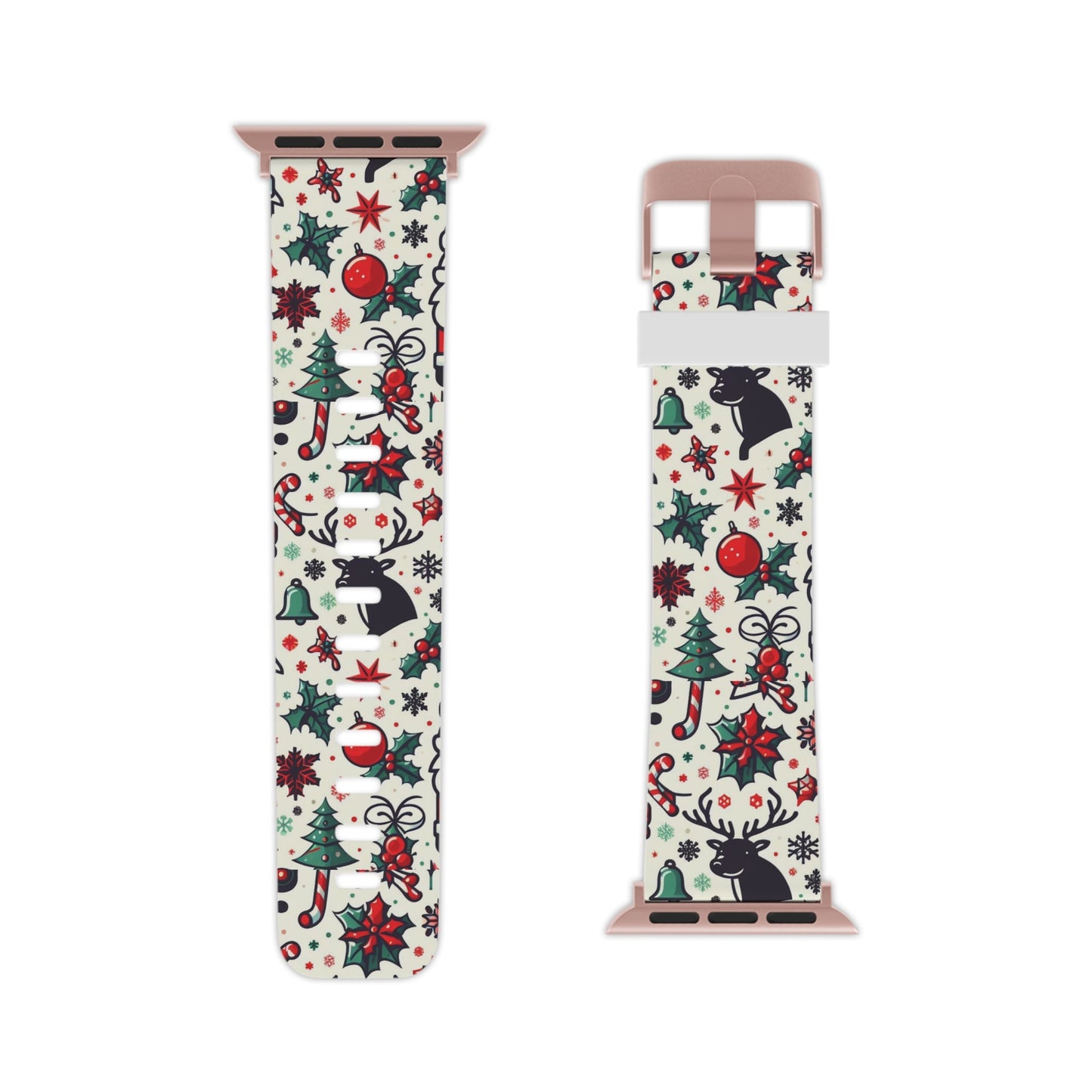 Cartoon Christmas Cheer Apple Watch Band - BOGO Cases