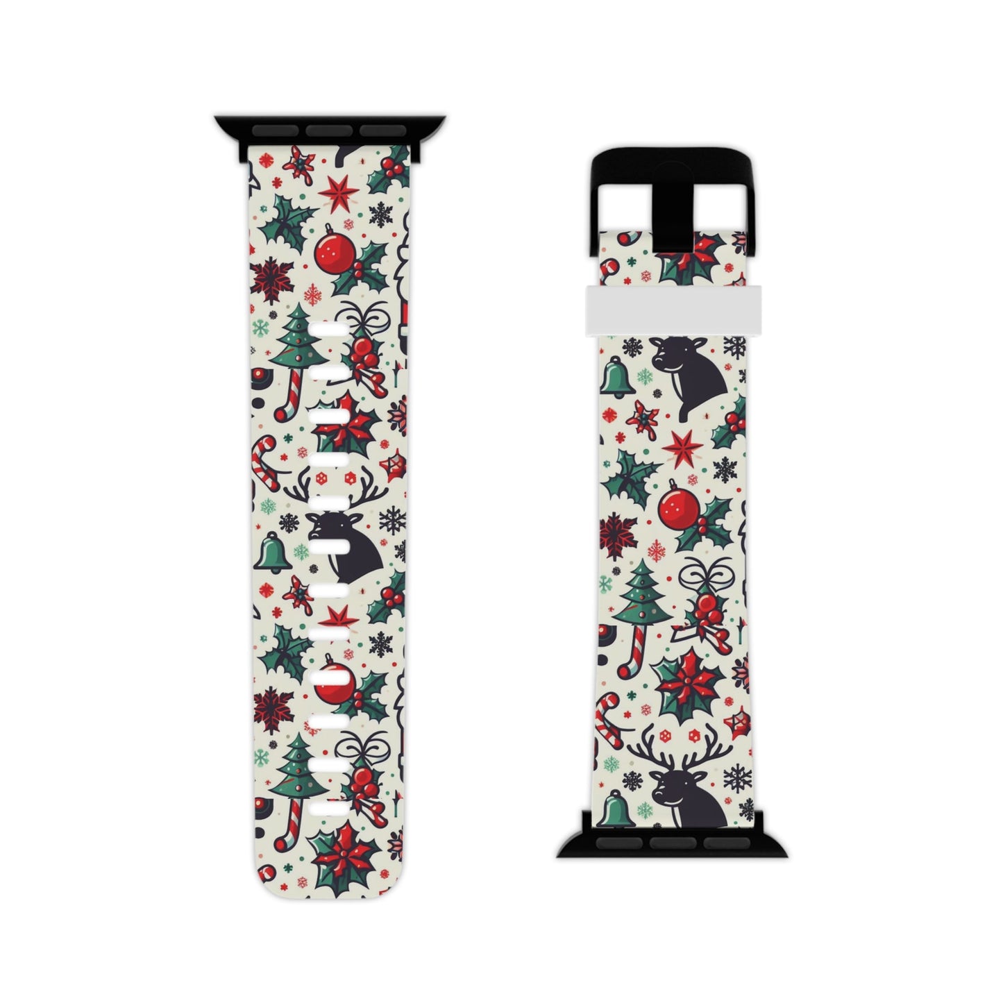 Cartoon Christmas Cheer Apple Watch Band - BOGO Cases
