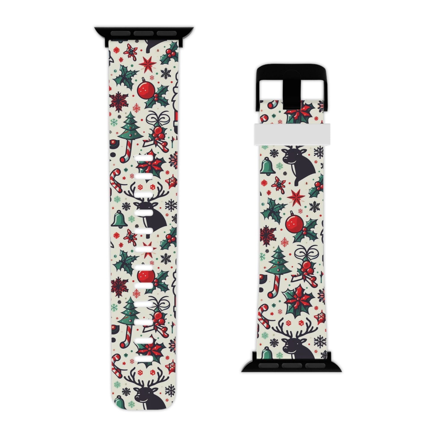 Cartoon Christmas Cheer Apple Watch Band - BOGO Cases