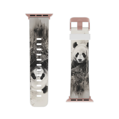 Charcoal Art Panda Bear Apple Watch Band - BOGO Cases