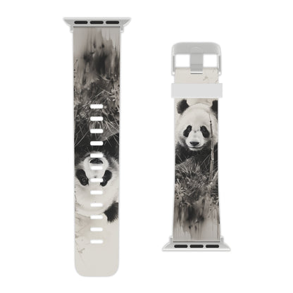 Charcoal Art Panda Bear Apple Watch Band - BOGO Cases
