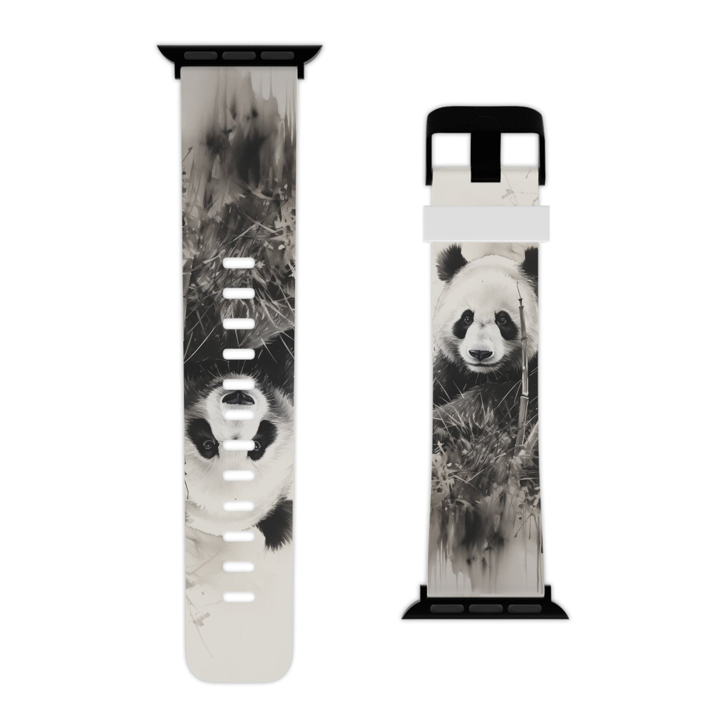 Charcoal Art Panda Bear Apple Watch Band - BOGO Cases