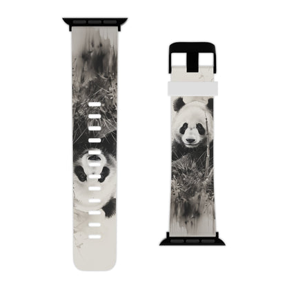 Charcoal Art Panda Bear Apple Watch Band - BOGO Cases