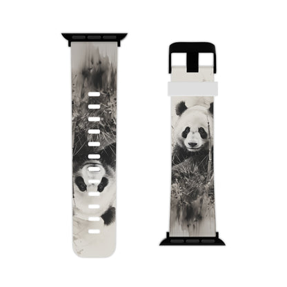 Charcoal Art Panda Bear Apple Watch Band - BOGO Cases